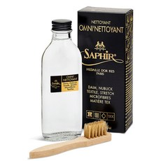 SAPHIR莎菲爾 金質 麂皮清潔露 - 麂皮清潔劑 麂皮外套清潔 麂皮皮件清潔 100ml, 1個
