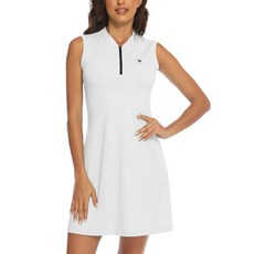[YSENTO] 3XL 폴로 원피스 레이디스 민소매 테니스 웨어 캐주얼 스포츠 스커트