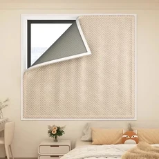 부티크 화려한 조명 럭셔리 코튼 두꺼운 벨크로 창 커튼 거실 발코니 1 개