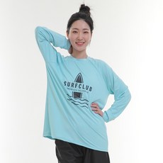 일루소 서프클럽 오버핏 긴팔 여성용 래쉬가드