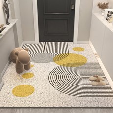 혜신 입구 문 현관 코일 매트 북유럽 패턴 바닥 발매트, 1개, B(80*120CM)