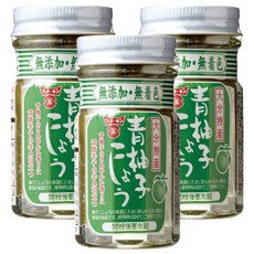 Fundokin 훈도킨 일본 아오 유즈코쇼 청유자 후추 50g 3팩, 3개