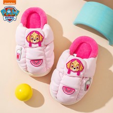 汪汪隊立大功 兒童加絨加厚保暖可愛防滑棉拖鞋