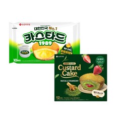 카스타드 말차n딸기 288g x1개+카스타드 오리지날 230g x1개