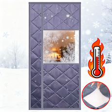 방풍 비닐 커튼 두꺼운 외풍 우풍 차단 창문형 방풍막 비대칭 자석커튼, 1개