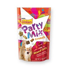 Purina 喜躍 Felix Party Mix 香酥餅 貓零食, 炙燒烤肉香酥餅60g