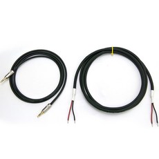 Canare L2E5 喇叭線 升級套組 鍍金3.5mm 音源線, 1套, 黑, 16-2/L2E5