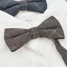 돌잔치 남아 정장용 체크 보타이 아기 나비넥타이