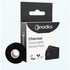 Nordics 竹炭牙線 深層清潔牙縫 口氣清新 獨立包裝, 1個