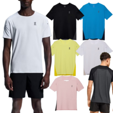 온러닝 퍼포먼스 쿨 기능성 남성용 반팔티 여름 마라톤 커플티