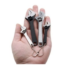 스틸/2.5/4 인치 몽키 렌치 미니 렌치 변속 스패너, GD01579 스패너 다기능 2.5인치블랙, 1개