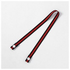 리니홈 마스크 스트랩 똑딱이 레드블랙 마스크끈