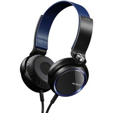 소니 MDRXB400BLU 엑스트라 베이스 오버 헤드 30mm 드라이버 헤드폰 파랑