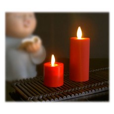 Luminara 擬真火焰電子蠟燭 祈福茶杯燈, 1個, 無