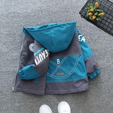 여아 바람막이 귀여운 캐릭터 후드점퍼 키즈 자켓 아동 봄점퍼 어린이 패션자켓, 90cm, E. 반원형 재킷 그레이