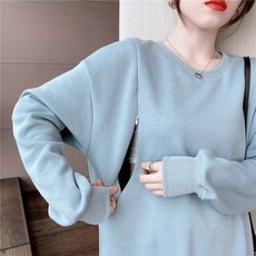 클레버 맘 외출 수유복 맨투맨 베이직 긴팔