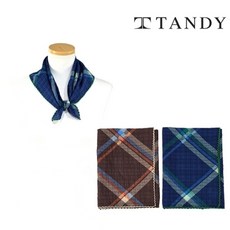 탠디 [탠디] TANDY 빈티지 체크 손수건 스카프