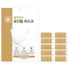 숨코리아 골드 프리아이 KF94 대형, 1매입, 100개, 화이트