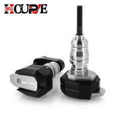 오토바이 낙하 방지 프레임 슬라이더 페어링 가드 충돌 패드 보호대, 6. Silver