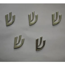 메두자 금속 금색 작은 디자인 이스라엘 유대교용 히브리어 글자 신, 05 A  5pcs a set silver