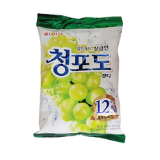 과자사탕초콜릿간식/A78_롯데 청포도캔디 323g/사무실 회사 탕비실 모임 어린이집 학원 교회 과자파티, 323g, 1개
