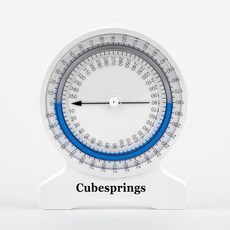 Cubesprings 경사계 물리 치료 - 정확한 동작 범위(ROM) 측정 누출 방지 구조 치료사 또는 학생을 위한 사용하기 쉬운, CubespRINGS 링 반지 경사계 물리 치료 - 정