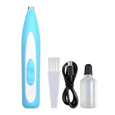 充電式帶燈寵物剃毛器 露營中毒本鋪, 藍色, 1個