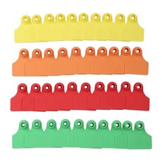 귀표 양 돼지 염소 축산업 100세트 번호 이표 가축 라벨 레드 인식, 1개, 1. 그린 (100세트)