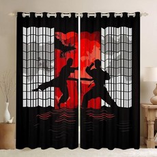 Erosebridal Taekwondo Curtains 42\" Wx63 L 2 Panels Athletic Karate Darkening Drapes for Boys Girl