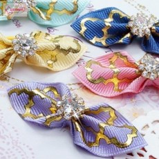 서락 문펫 모로코리본2 색상임의 머리끈