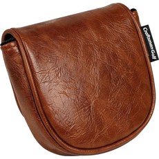 Craftsman Golf 프리미엄 가죽 브라운 블레이드 말렛 퍼터 커버 드라이버 페어웨이 우드 헤드커버 마그네틱 클로저 DF3용