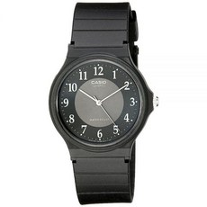 Casio 남성용 시계 블랙 고무 밴드 (MQ24-1B3)