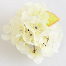 벚꽃 사계절 봄내음 플라워 커튼집게 10cm 실내 거실 인테리어 조화 꽃 장식, 크림, 3개