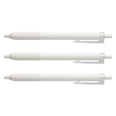 MONO 그래프 라이트 S 볼펜 0.5mm, 3개, 화이트