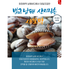 [초대박] 특 A급 남해 벌교 꼬막 새꼬막, 1박스, 소 2kg