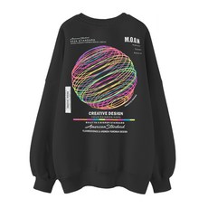 쭈리 오버핏 맨투맨 아메리칸문