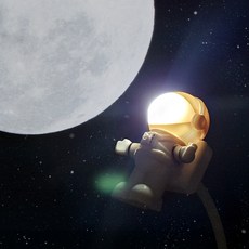 USB 우주인 LED 라이트 독서등, 상세페이지 참조
