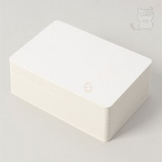 서지스토어 반코팅 무지 카드 100매 10x15cm 캘리그라피종이