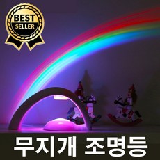 인기신상품 건전지무료 은은한LED 무지개등 무지개무드등 무지개취침등 아이방조명 침실조명 인테리어등 취침등 수면등