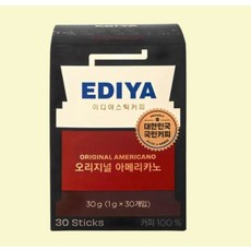 간편한 이디야 스틱커피 오리지널 아메리카노 1gx30, 1g, 1개