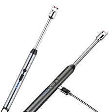 1+1 터보넷 KC인증 이중스위치 C타입 충전식 점화스틱, 2개, 레드+레드