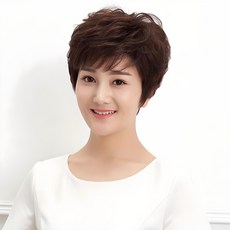 VV GABAL 女款燙髮短髮款假髮, 淺棕色, 1組