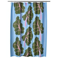 IKEA Marimekko BASTUA 浴簾, 葉子, 1個