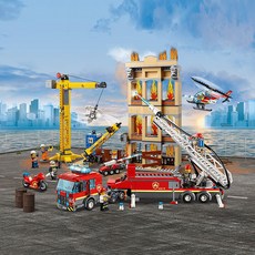 兼容樂高城市系列移動指揮中心汽車飛機玩具60139，熱賣好評積木玩具，啟發無限想像力, 消防救援隊, 1個