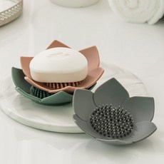 국산 실리콘 비눗갑 욕실 홀더거치대 비누 곽 받침 솔 예쁜 imk*6659sW, 플라워 비누 브릭레드, 플라워 비누 브릭레드