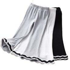 WEI' Y 童裝女童內搭褲 加絨喇叭褲 秋冬保暖一體絨長褲 韓版百搭兒童長褲