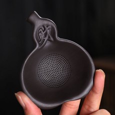 茶濾功夫創意茶漏斗托紫砂茶具陶瓷倒茶網過濾器配件濾器茶隔茶漏, 葫蘆單個茶漏, 1個