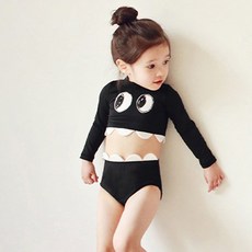 블랙핀래쉬가드 키즈 아동 수영복 여름 물놀이룩 투피스 래쉬가드