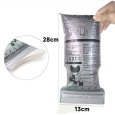 일회용 이동식 휴대용 소변봉투 소변기 세트, 12개