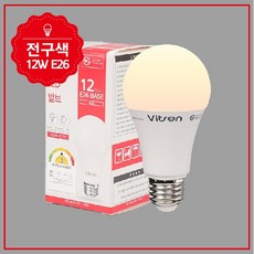 비츠온 LED 전구 12W, 전구색, 10개